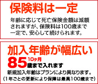 「千の風」保険料一定タイプの説明