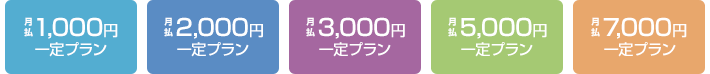 「千の風」保険金一定タイプ　5つのプラン